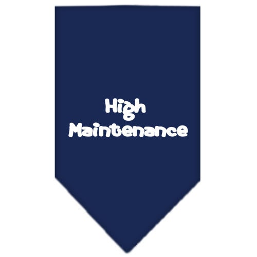 “High Maintenance” Cotton Pet Bandana from As You Wish Apparel – Dog Humor Bandana