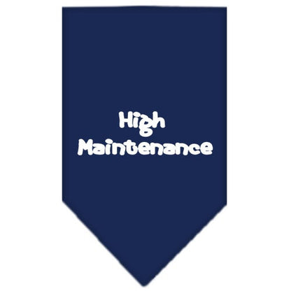 “High Maintenance” Cotton Pet Bandana from As You Wish Apparel – Dog Humor Bandana