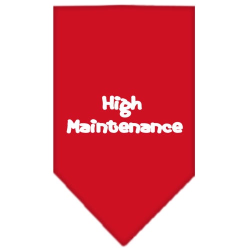 “High Maintenance” Cotton Pet Bandana from As You Wish Apparel – Dog Humor Bandana