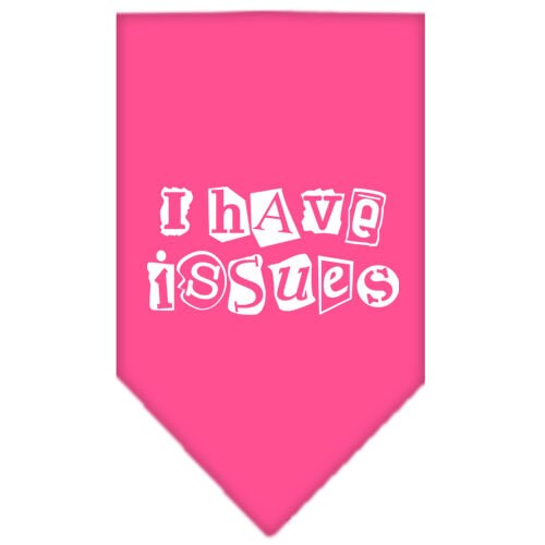 “I Have Issues” Cotton Pet Bandana from As You Wish Apparel – Dog Humor Bandana