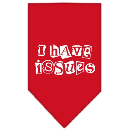 “I Have Issues” Cotton Pet Bandana from As You Wish Apparel – Dog Humor Bandana