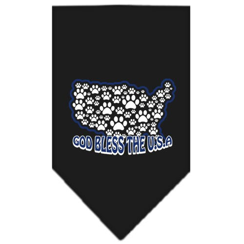 “God Bless The USA” Cotton Pet Bandana from As You Wish Apparel – Patriotic Dog Bandana