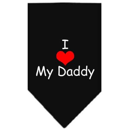 “I Love My Daddy” Cotton Pet Bandana from As You Wish Apparel – Dog Love Bandana