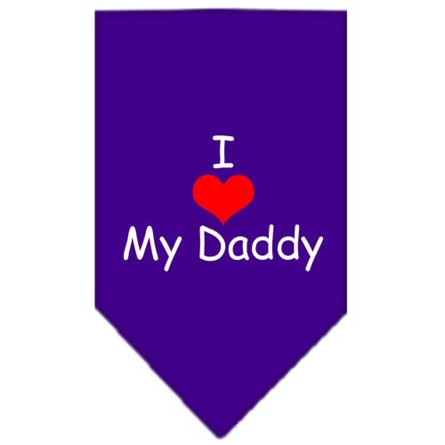 “I Love My Daddy” Cotton Pet Bandana from As You Wish Apparel – Dog Love Bandana