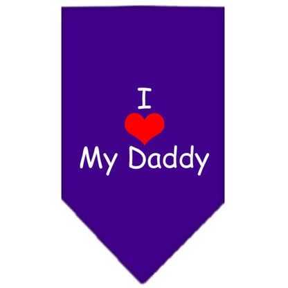 “I Love My Daddy” Cotton Pet Bandana from As You Wish Apparel – Dog Love Bandana