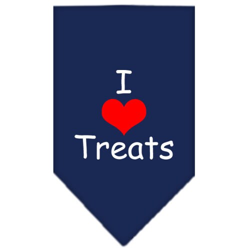 “I Love Treats” Cotton Pet Bandana from As You Wish Apparel – Dog Humor Bandana