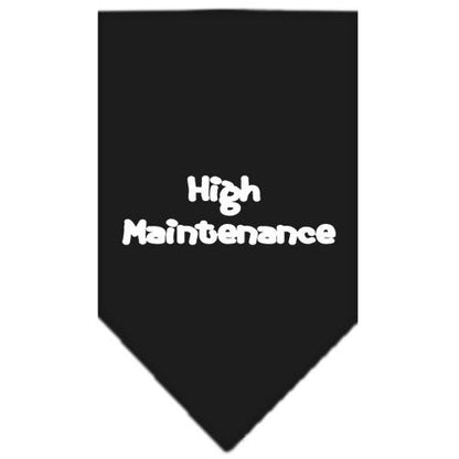 “High Maintenance” Cotton Pet Bandana from As You Wish Apparel – Dog Humor Bandana
