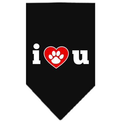 “I Love You” Cotton Pet Bandana from As You Wish Apparel – Dog Love Bandana