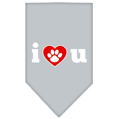 “I Love You” Cotton Pet Bandana from As You Wish Apparel – Dog Love Bandana