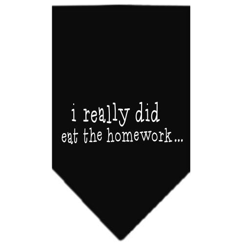 “I Really Did Eat The Homework” Cotton Pet Bandana from As You Wish Apparel – Dog Humor Bandana