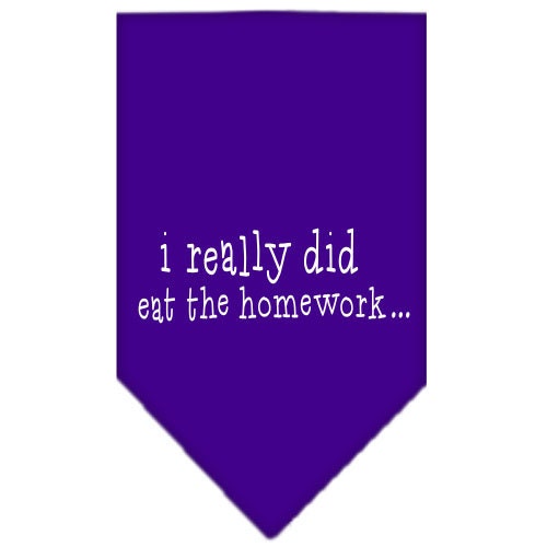 “I Really Did Eat The Homework” Cotton Pet Bandana from As You Wish Apparel – Dog Humor Bandana