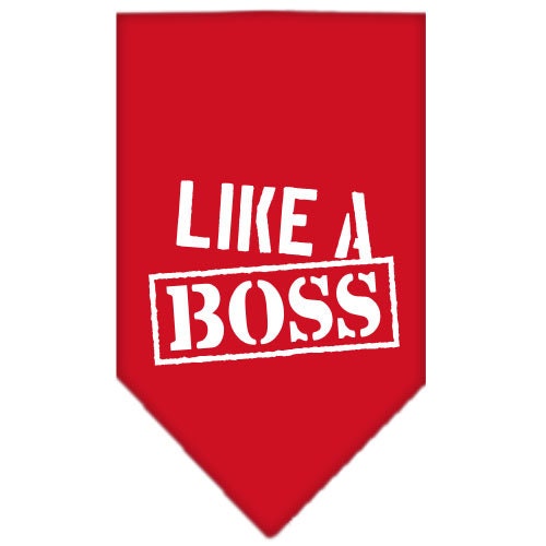 “Like A Boss” Cotton Pet Bandana from As You Wish Apparel – Dog Humor Bandana