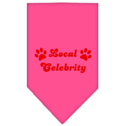 “Local Celebrity” Cotton Pet Bandana from As You Wish Apparel – Dog Humor Bandana