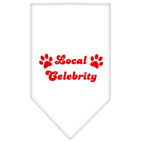 “Local Celebrity” Cotton Pet Bandana from As You Wish Apparel – Dog Humor Bandana