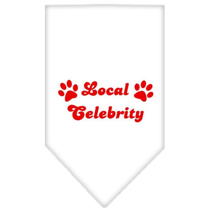 “Local Celebrity” Cotton Pet Bandana from As You Wish Apparel – Dog Humor Bandana