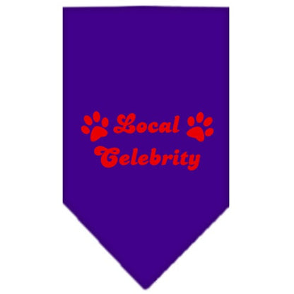 “Local Celebrity” Cotton Pet Bandana from As You Wish Apparel – Dog Humor Bandana