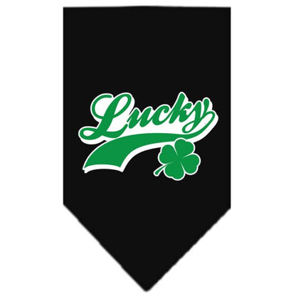 “Lucky Swoosh” Cotton Pet Bandana from As You Wish Apparel – Lucky Dog Bandana