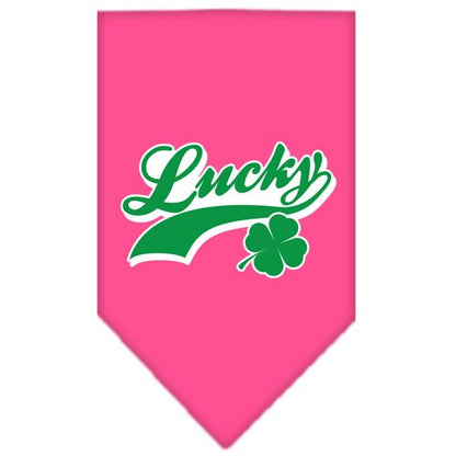 “Lucky Swoosh” Cotton Pet Bandana from As You Wish Apparel – Lucky Dog Bandana