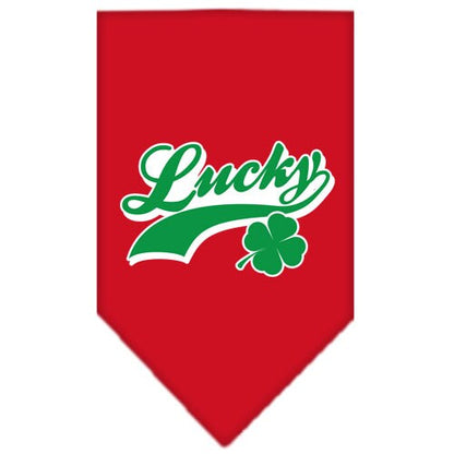 “Lucky Swoosh” Cotton Pet Bandana from As You Wish Apparel – Lucky Dog Bandana