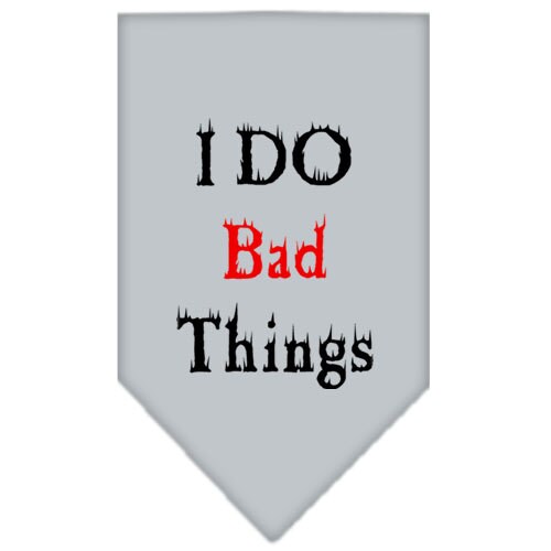 “I Do Bad Things” Cotton Pet Bandana from As You Wish Apparel – Dog Humor Bandana