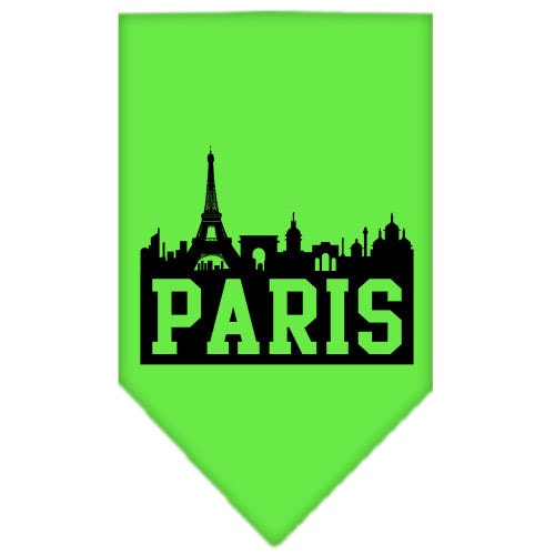 “Paris Skyline” Cotton Pet Bandana from As You Wish Apparel – City Pride Dog Bandana