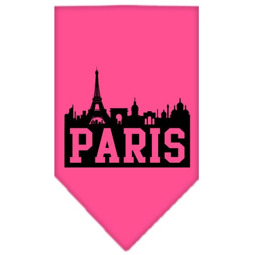 “Paris Skyline” Cotton Pet Bandana from As You Wish Apparel – City Pride Dog Bandana