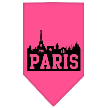 “Paris Skyline” Cotton Pet Bandana from As You Wish Apparel – City Pride Dog Bandana