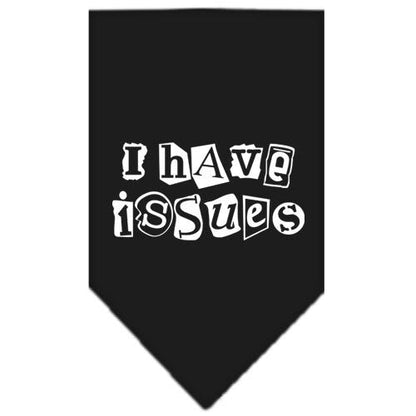 “I Have Issues” Cotton Pet Bandana from As You Wish Apparel – Dog Humor Bandana