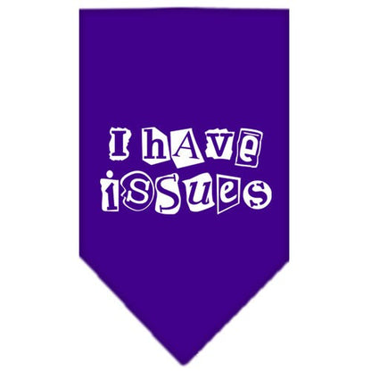 “I Have Issues” Cotton Pet Bandana from As You Wish Apparel – Dog Humor Bandana
