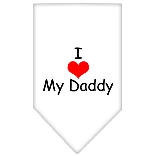 “I Love My Daddy” Cotton Pet Bandana from As You Wish Apparel – Dog Love Bandana
