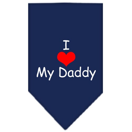 “I Love My Daddy” Cotton Pet Bandana from As You Wish Apparel – Dog Love Bandana