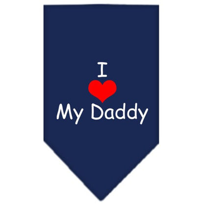 “I Love My Daddy” Cotton Pet Bandana from As You Wish Apparel – Dog Love Bandana