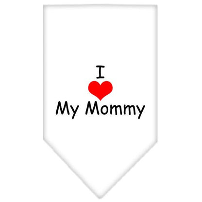 “I Love My Mommy” Cotton Pet Bandana from As You Wish Apparel – Dog Love Bandana