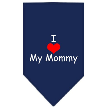 “I Love My Mommy” Cotton Pet Bandana from As You Wish Apparel – Dog Love Bandana