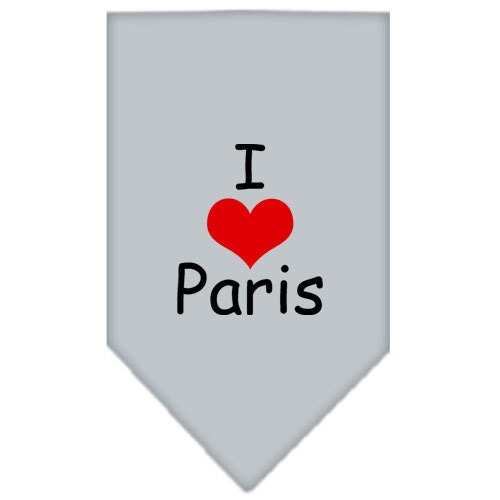 “I Love Paris” Cotton Pet Bandana from As You Wish Apparel – Dog Fashion Bandana