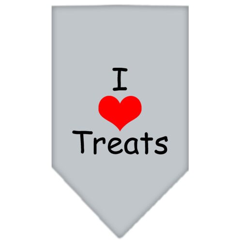 “I Love Treats” Cotton Pet Bandana from As You Wish Apparel – Dog Humor Bandana