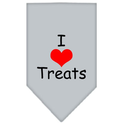 “I Love Treats” Cotton Pet Bandana from As You Wish Apparel – Dog Humor Bandana