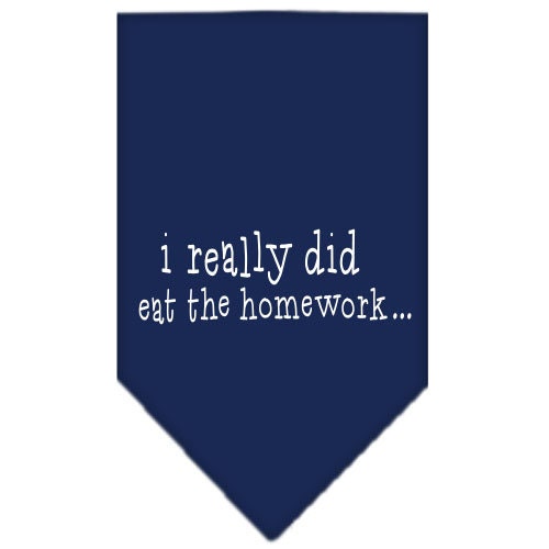 “I Really Did Eat The Homework” Cotton Pet Bandana from As You Wish Apparel – Dog Humor Bandana