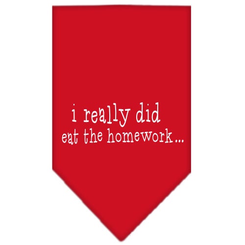 “I Really Did Eat The Homework” Cotton Pet Bandana from As You Wish Apparel – Dog Humor Bandana
