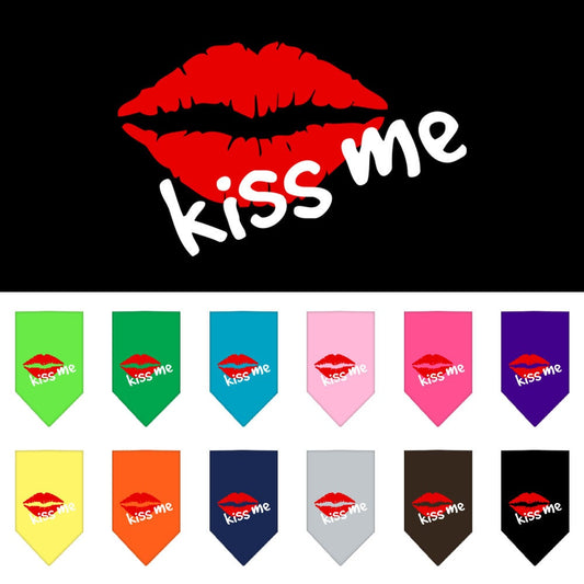 “Kiss Me” Cotton Pet Bandana from As You Wish Apparel – Dog Love Bandana