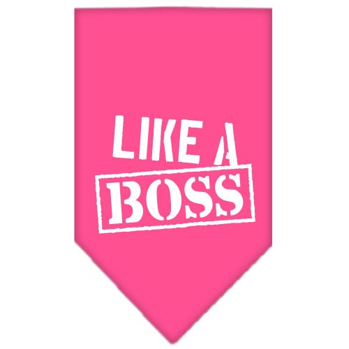 “Like A Boss” Cotton Pet Bandana from As You Wish Apparel – Dog Humor Bandana