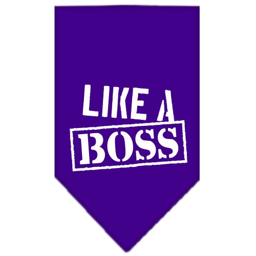 “Like A Boss” Cotton Pet Bandana from As You Wish Apparel – Dog Humor Bandana