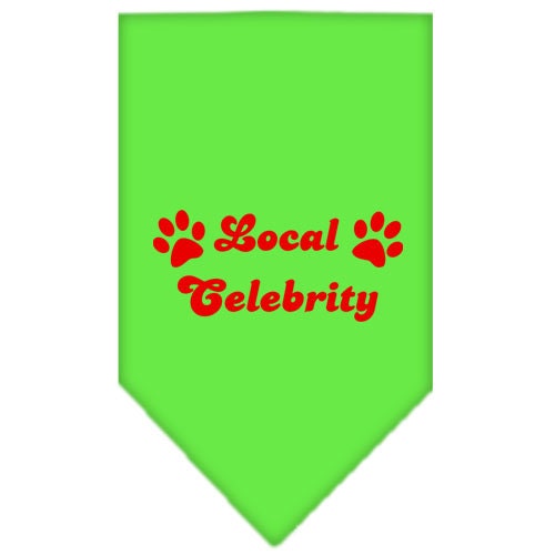 “Local Celebrity” Cotton Pet Bandana from As You Wish Apparel – Dog Humor Bandana