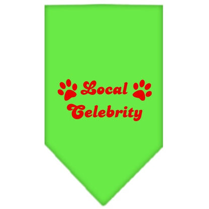 “Local Celebrity” Cotton Pet Bandana from As You Wish Apparel – Dog Humor Bandana