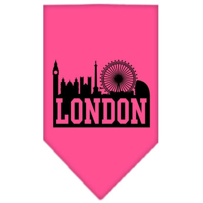 “London Skyline” Cotton Pet Bandana from As You Wish Apparel – City Pride Dog Bandana
