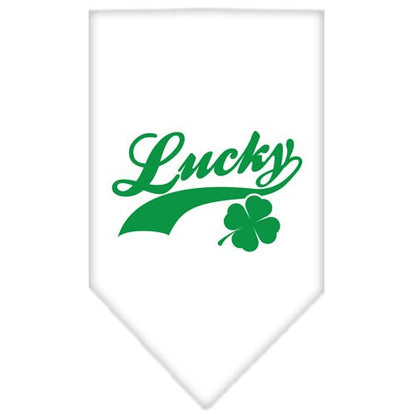 “Lucky Swoosh” Cotton Pet Bandana from As You Wish Apparel – Lucky Dog Bandana