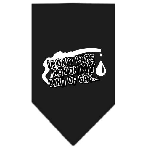 “If Only Cars Ran On My Kind Of Gas” Cotton Pet Bandana from As You Wish Apparel – Dog Humor Bandana