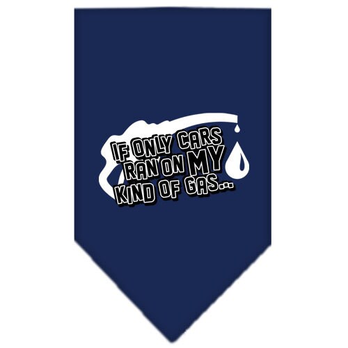 “If Only Cars Ran On My Kind Of Gas” Cotton Pet Bandana from As You Wish Apparel – Dog Humor Bandana