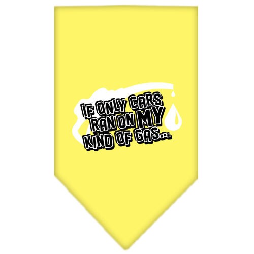 “If Only Cars Ran On My Kind Of Gas” Cotton Pet Bandana from As You Wish Apparel – Dog Humor Bandana