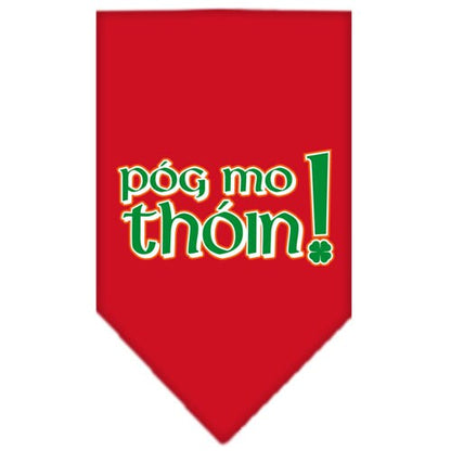 “Pog Mo Thoin” Cotton Pet Bandana from As You Wish Apparel – Dog Humor Bandana